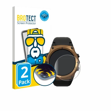 Vorderseite einer Produktverpackung mit dem Markenlogo BROTECT. Daneben ist das Gerät Shearwater Teric dive computer mit dem z