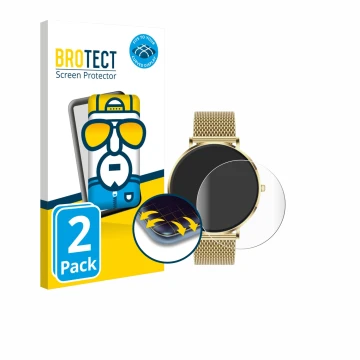 Vorderseite einer Produktverpackung mit dem Markenlogo BROTECT. Daneben ist das Gerät Mivora Eleganza PRO 1.32