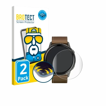 Vorderseite einer Produktverpackung mit dem Markenlogo BROTECT. Daneben ist das Gerät Garmin Venu 4 (45 mm) mit dem zugehörige