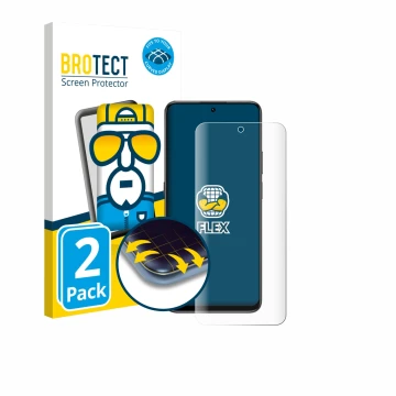 Vorderseite einer Produktverpackung mit dem Markenlogo BROTECT. Daneben ist das Gerät Honor 400 Smart 4G mit dem zugehörigen D