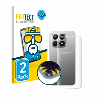 Vorderseite einer Produktverpackung mit dem Markenlogo BROTECT. Daneben ist das Gerät Xiaomi 15T (Rückseite) mit dem zugehörig