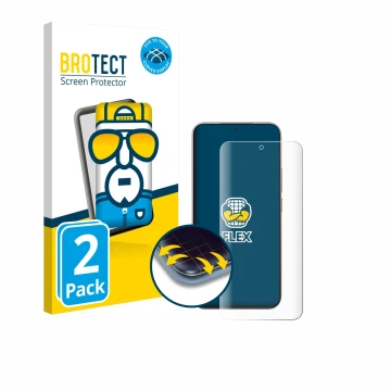 Vorderseite einer Produktverpackung mit dem Markenlogo BROTECT. Daneben ist das Gerät Xiaomi 15T Pro mit dem zugehörigen Displ