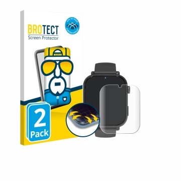 Vorderseite einer Produktverpackung mit dem Markenlogo BROTECT. Daneben ist das Gerät Ucani A22 mit dem zugehörigen Displaysch