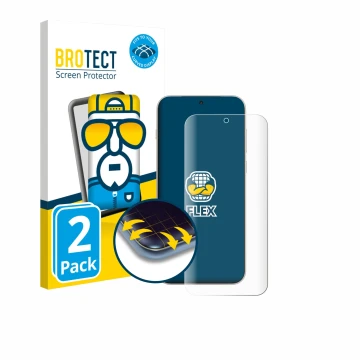 Vorderseite einer Produktverpackung mit dem Markenlogo BROTECT. Daneben ist das Gerät OnePlus 15 mit dem zugehörigen Displaysc