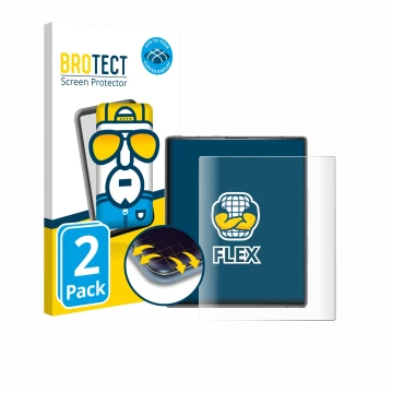 Vorderseite einer Produktverpackung mit dem Markenlogo BROTECT. Daneben ist das Gerät Ikko MindOne Pro mit dem zugehörigen Dis