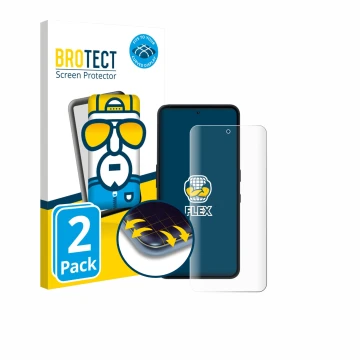 Vorderseite einer Produktverpackung mit dem Markenlogo BROTECT. Daneben ist das Gerät Nothing Phone (3a) Lite mit dem zugehöri