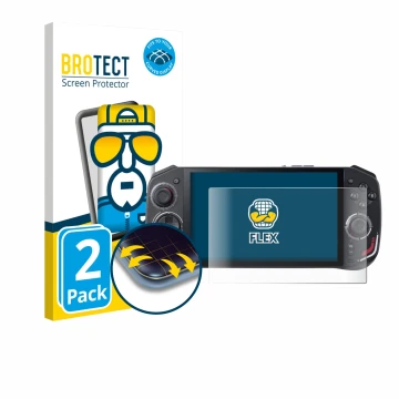 Vorderseite einer Produktverpackung mit dem Markenlogo BROTECT. Daneben ist das Gerät Acer Nitro Blaze 7 mit dem zugehörigen D