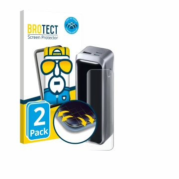 Vorderseite einer Produktverpackung mit dem Markenlogo BROTECT. Daneben ist das Gerät Anker Prime 220 W mit dem zugehörigen Di