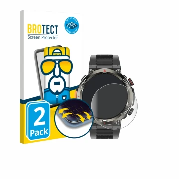 Vorderseite einer Produktverpackung mit dem Markenlogo BROTECT. Daneben ist das Gerät Iowodo W50 Pro 1.45
