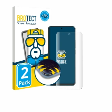 Vorderseite einer Produktverpackung mit dem Markenlogo BROTECT. Daneben ist das Gerät Xiaomi Poco M8 mit dem zugehörigen Displ