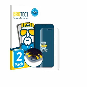 Vorderseite einer Produktverpackung mit dem Markenlogo BROTECT. Daneben ist das Gerät Honor Magic 8 RSR Porsche Design mit dem