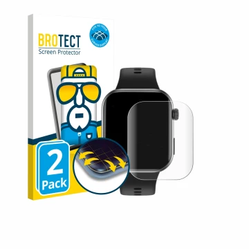 Vorderseite einer Produktverpackung mit dem Markenlogo BROTECT. Daneben ist das Gerät Honor Choice InFoWear Watch 2i mit dem z