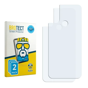 Vorderseite einer Produktverpackung mit dem Markenlogo BROTECT. Daneben ist der zugehörige Displayschutz.