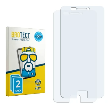 Vorderseite einer Produktverpackung mit dem Markenlogo BROTECT. Daneben ist der zugehörige Displayschutz.