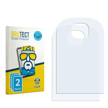 Vorderseite einer Produktverpackung mit dem Markenlogo BROTECT. Daneben ist der zugehörige Displayschutz.