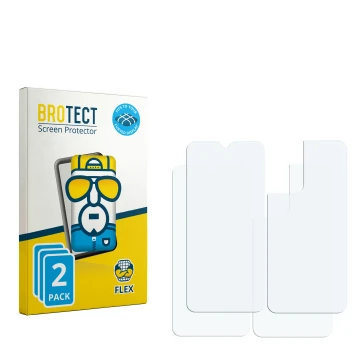 Vorderseite einer Produktverpackung mit dem Markenlogo BROTECT. Daneben ist der zugehörige Displayschutz.