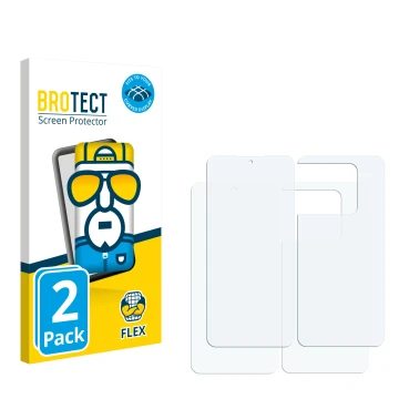 Vorderseite einer Produktverpackung mit dem Markenlogo BROTECT. Daneben ist der zugehörige Displayschutz.