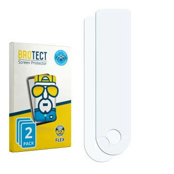 Vorderseite einer Produktverpackung mit dem Markenlogo BROTECT. Daneben ist der zugehörige Displayschutz.