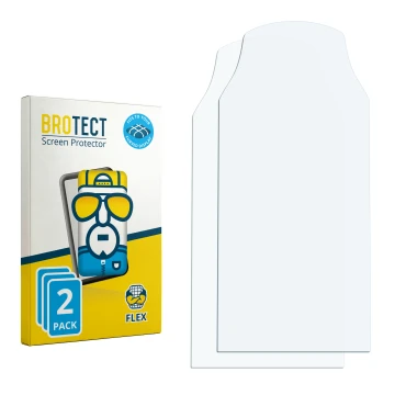 Vorderseite einer Produktverpackung mit dem Markenlogo BROTECT. Daneben ist der zugehörige Displayschutz.