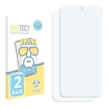 Vorderseite einer Produktverpackung mit dem Markenlogo BROTECT. Daneben ist der zugehörige Displayschutz.