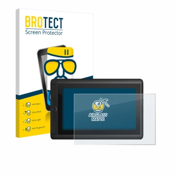 Vorderseite einer Produktverpackung mit dem Markenlogo BROTECT. Daneben ist das Gerät Wacom Cintiq 13 HD mit dem zugehörigen D