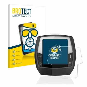 Vorderseite einer Produktverpackung mit dem Markenlogo BROTECT. Daneben ist das Gerät Bosch Intuvia Performance Line mit dem z