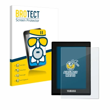 Vorderseite einer Produktverpackung mit dem Markenlogo BROTECT. Daneben ist das Gerät Yamaha LCD Display (E-Bike Display) mit 