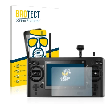 Vorderseite einer Produktverpackung mit dem Markenlogo BROTECT. Daneben ist das Gerät Yuneec ST16 mit dem zugehörigen Displays