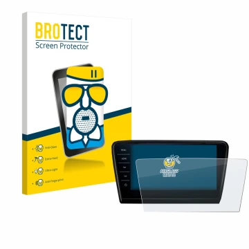 Vorderseite einer Produktverpackung mit dem Markenlogo BROTECT. Daneben ist das Gerät Skoda Octavia 2017 Infotainment System C