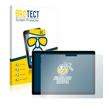 Vorderseite einer Produktverpackung mit dem Markenlogo BROTECT. Daneben ist das Gerät Microsoft Surface Book 2 13.5