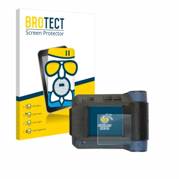 Vorderseite einer Produktverpackung mit dem Markenlogo BROTECT. Daneben ist das Gerät Swissphone s.Quad X15 mit dem zugehörige