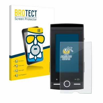 Vorderseite einer Produktverpackung mit dem Markenlogo BROTECT. Daneben ist das Gerät Sigma ROX 12.0 Sport mit dem zugehörigen