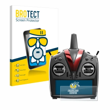 Vorderseite einer Produktverpackung mit dem Markenlogo BROTECT. Daneben ist das Gerät VBar Control Touch mit dem zugehörigen D