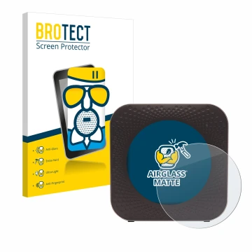 Vorderseite einer Produktverpackung mit dem Markenlogo BROTECT. Daneben ist das Gerät Netgear Nighthawk M1 mit dem zugehörigen