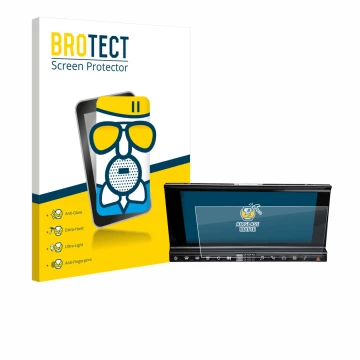 Vorderseite einer Produktverpackung mit dem Markenlogo BROTECT. Daneben ist das Gerät DS 7 Crossback Infotainmentsystem mit de