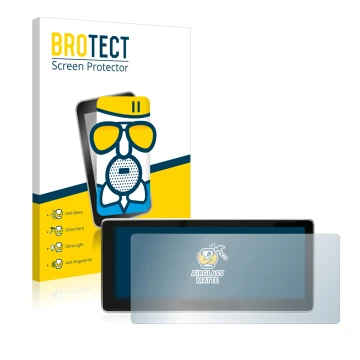Vorderseite einer Produktverpackung mit dem Markenlogo BROTECT. Daneben ist das Gerät Mercedes-Benz E-Class W212 2009-2014 NTG