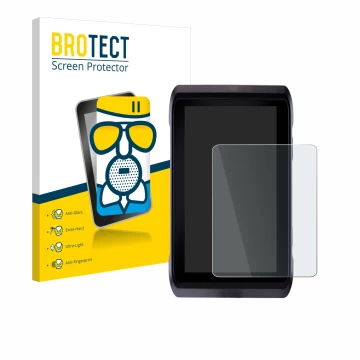 Vorderseite einer Produktverpackung mit dem Markenlogo BROTECT. Daneben ist das Gerät Atomos Shogun 7 mit dem zugehörigen Disp