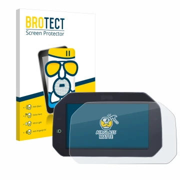 Vorderseite einer Produktverpackung mit dem Markenlogo BROTECT. Daneben ist das Gerät BMW R1200GS LC 2013-2019 Connectivity TF