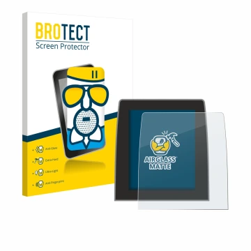 Vorderseite einer Produktverpackung mit dem Markenlogo BROTECT. Daneben ist das Gerät Renault Clio 5 2020 Easy Link 9.3