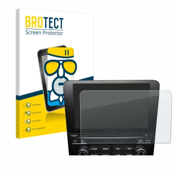 Vorderseite einer Produktverpackung mit dem Markenlogo BROTECT. Daneben ist das Gerät Porsche 718 Cayman 2010-2018 PCM 4.0 mit