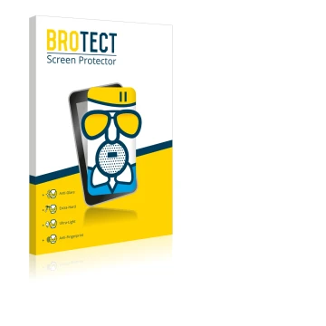 Vorderseite einer Produktverpackung mit dem Markenlogo BROTECT. Daneben ist das Gerät Huawei P smart 2020 mit dem zugehörigen 