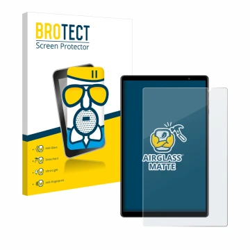 Vorderseite einer Produktverpackung mit dem Markenlogo BROTECT. Daneben ist das Gerät Teclast P10S mit dem zugehörigen Display