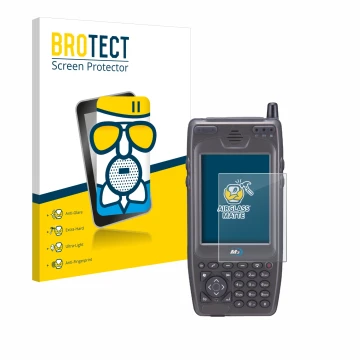 Vorderseite einer Produktverpackung mit dem Markenlogo BROTECT. Daneben ist das Gerät M3 Mobile M3 SKY MC-7500S mit dem zugehö