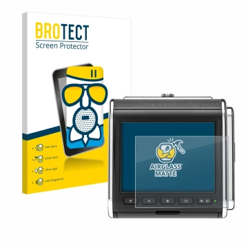 Vorderseite einer Produktverpackung mit dem Markenlogo BROTECT. Daneben ist das Gerät Hasselblad CFV II-2 50C 907X mit dem zug