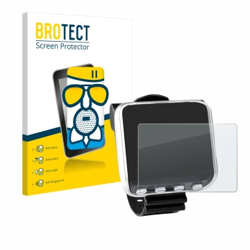 Vorderseite einer Produktverpackung mit dem Markenlogo BROTECT. Daneben ist das Gerät Mares Genius mit dem zugehörigen Display