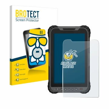 Vorderseite einer Produktverpackung mit dem Markenlogo BROTECT. Daneben ist das Gerät GeoMax Zenius 800 mit dem zugehörigen Di