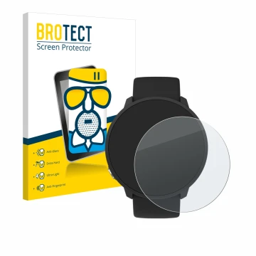 Vorderseite einer Produktverpackung mit dem Markenlogo BROTECT. Daneben ist das Gerät Polar Unite mit dem zugehörigen Displays