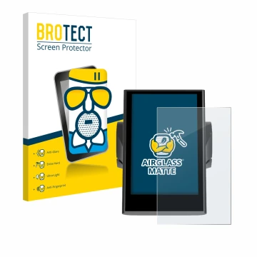 Vorderseite einer Produktverpackung mit dem Markenlogo BROTECT. Daneben ist das Gerät Bafang DP C18 mit dem zugehörigen Displa