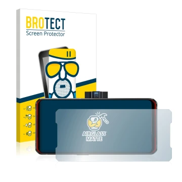 Vorderseite einer Produktverpackung mit dem Markenlogo BROTECT. Daneben ist das Gerät Lenovo Legion Duel mit dem zugehörigen D