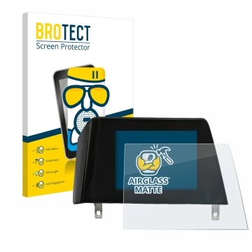 Vorderseite einer Produktverpackung mit dem Markenlogo BROTECT. Daneben ist das Gerät BMW 3 G21 2020 Infotainment System (Trap